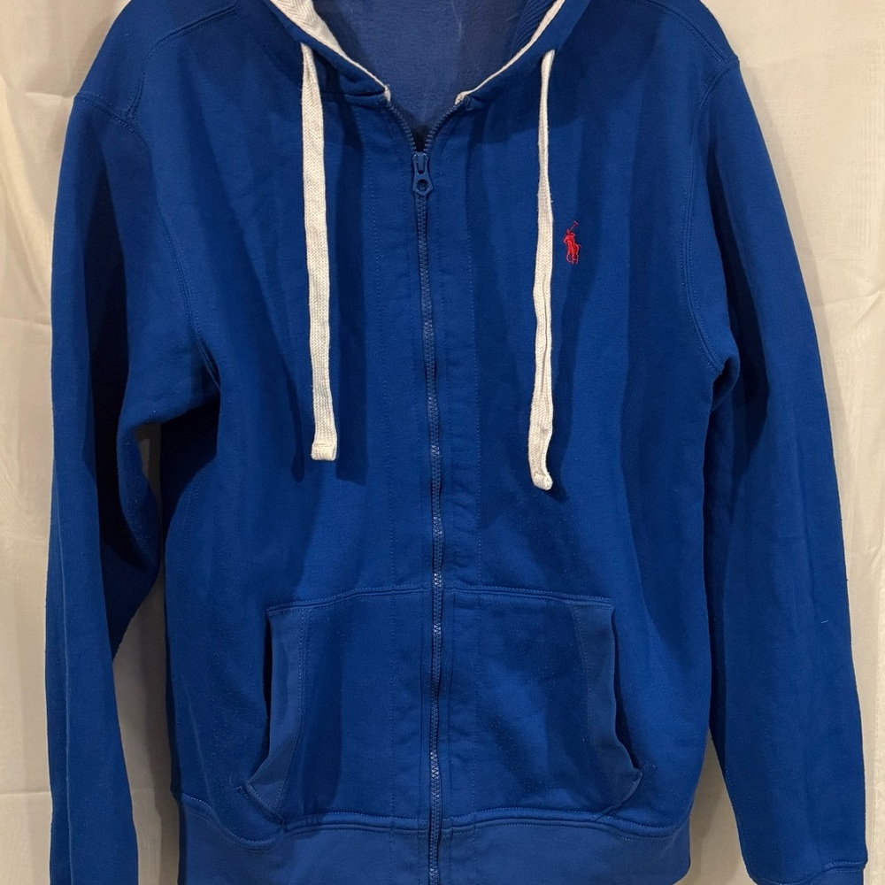 Ralph Lauren Royal Blue Zip-Up Sweater